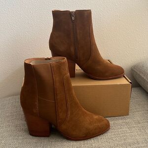 Soludos Brown Suede Ankle Booties